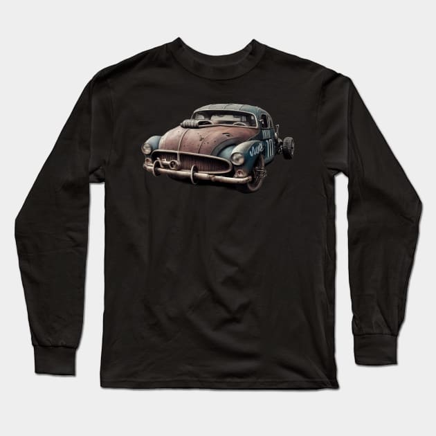 Rat rod race car 1950s Long Sleeve T-Shirt by ai1art